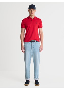 Koszulka męska polo czerwona Polian 603 ze sklepu Big Star w kategorii T-shirty męskie - zdjęcie 169995785