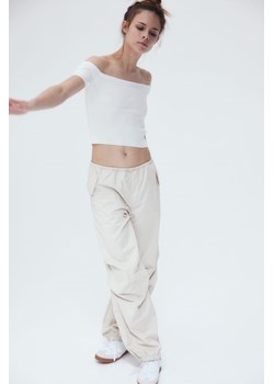 H & M - Spodnie spadochronowe - Beżowy ze sklepu H&M w kategorii Spodnie damskie - zdjęcie 169997198