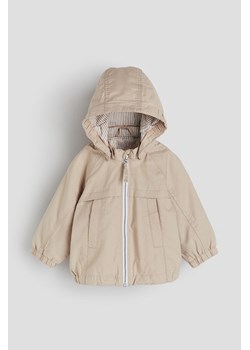H & M - Bawełniana kurtka z kapturem - Brązowy ze sklepu H&M w kategorii Kurtki chłopięce - zdjęcie 169997329