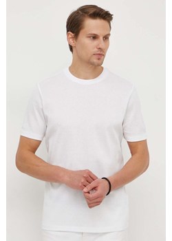 BOSS t-shirt bawełniany męski kolor biały gładki 50511595 ze sklepu ANSWEAR.com w kategorii T-shirty męskie - zdjęcie 169997878