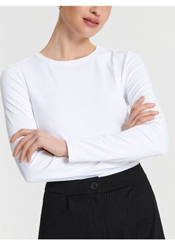 Sinsay - Koszulka z długimi rękawami - biały ze sklepu Sinsay w kategorii Bluzki damskie - zdjęcie 169999125