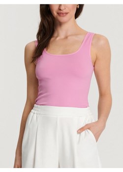 Sinsay - Top na ramiączkach - różowy ze sklepu Sinsay w kategorii Bluzki damskie - zdjęcie 169999127