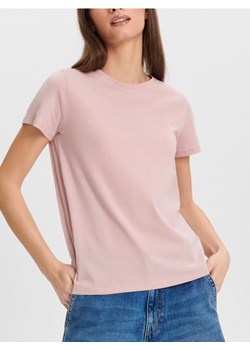 Sinsay - Koszulka bawełniana - fioletowy ze sklepu Sinsay w kategorii Bluzki damskie - zdjęcie 169999149