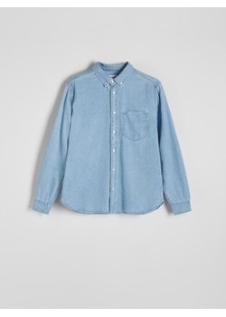 Reserved - Denimowa koszula regular fit - niebieski ze sklepu Reserved w kategorii Koszule męskie - zdjęcie 170000446