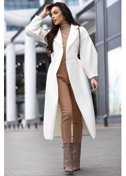 Płaszcz VREMOVA WHITE ze sklepu Ivet Shop w kategorii Płaszcze damskie - zdjęcie 170007229
