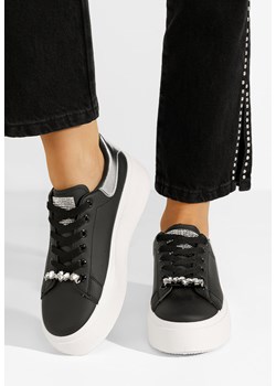 Czarne sneakersy na platformie Ellianna ze sklepu Zapatos w kategorii Buty sportowe damskie - zdjęcie 170007249