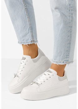 Białe sneakersy na platformie Ellianna V4 ze sklepu Zapatos w kategorii Buty sportowe damskie - zdjęcie 170007255