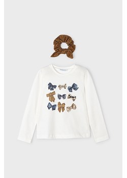 Bawełniana bluzka dziewczęca + gumka do włosów ze sklepu 5.10.15 w kategorii Bluzki dziewczęce - zdjęcie 170007386