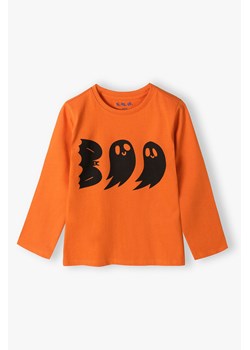 Pomarańczowa bluzka na halloween Boo ze sklepu 5.10.15 w kategorii T-shirty chłopięce - zdjęcie 170007388