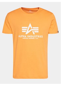 Alpha Industries T-Shirt Basic 100501 Czarny Regular Fit ze sklepu MODIVO w kategorii T-shirty męskie - zdjęcie 170009298