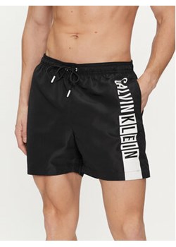 Calvin Klein Swimwear Szorty kąpielowe KM0KM00991 Czarny Regular Fit ze sklepu MODIVO w kategorii Kąpielówki - zdjęcie 170009307