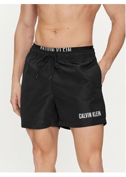 Calvin Klein Swimwear Szorty kąpielowe KM0KM00992 Czarny Regular Fit ze sklepu MODIVO w kategorii Kąpielówki - zdjęcie 170009356