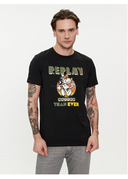 Replay T-Shirt M6800.000.2660 Czarny Regular Fit ze sklepu MODIVO w kategorii T-shirty męskie - zdjęcie 170009398