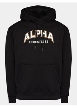 Alpha Industries Bluza College 146331 Czarny Regular Fit ze sklepu MODIVO w kategorii Bluzy męskie - zdjęcie 170009459