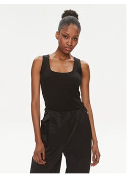 Calvin Klein Top K20K206950 Czarny Regular Fit ze sklepu MODIVO w kategorii Bluzki damskie - zdjęcie 170009465