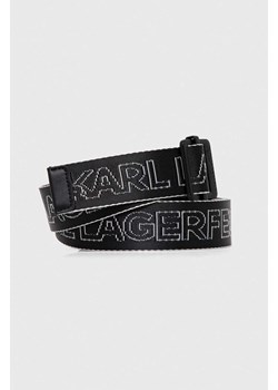 Karl Lagerfeld Jeans pasek damski kolor czarny ze sklepu ANSWEAR.com w kategorii Paski damskie - zdjęcie 170010467