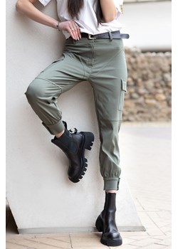 Spodnie BOLIARA KHAKI ze sklepu Ivet Shop w kategorii Spodnie damskie - zdjęcie 170011718