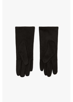 Rękawiczki z dżetami zamszowe czarne ze sklepu Moodo.pl w kategorii Rękawiczki damskie - zdjęcie 170016756