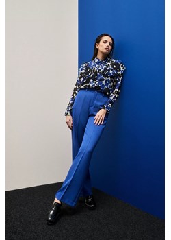 Spodnie w kant z szerokimi nogawkami niebieskie ze sklepu Moodo.pl w kategorii Spodnie damskie - zdjęcie 170017167