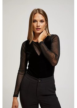 Bluzka z ażurowymi rękawami ze sklepu Moodo.pl w kategorii Bluzki damskie - zdjęcie 170017698