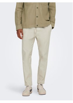 Only & Sons Spodnie materiałowe 22024966 Szary Tapered Fit ze sklepu MODIVO w kategorii Spodnie męskie - zdjęcie 170022505