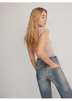 Reserved - Jeansy straight z efektem sprania - indigo jeans ze sklepu Reserved w kategorii Jeansy damskie - zdjęcie 170023045