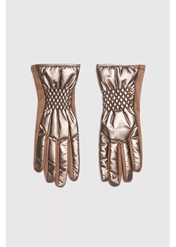 Rękawiczki z pikowaniem brązowe ze sklepu Moodo.pl w kategorii Rękawiczki damskie - zdjęcie 170026875