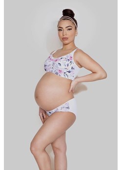Biustonosz top ciążowy Easy bra Mitex w kwiaty ze sklepu piubiu_pl w kategorii Bielizna ciążowa - zdjęcie 170031529