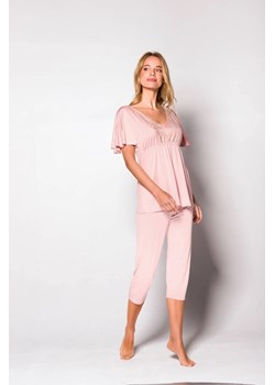 Piżama damska z wiskozy Babella Sevilla różowa ze sklepu piubiu_pl w kategorii Piżamy damskie - zdjęcie 170032676