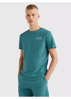 T-shirt męski Tommy Hilfiger zielony UM0UM02916 ze sklepu piubiu_pl w kategorii T-shirty męskie - zdjęcie 170033379
