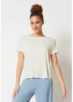 Koszulka damska z bambusa Skiny kremowa 80774 ze sklepu piubiu_pl w kategorii Bluzki damskie - zdjęcie 170034997