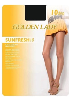 Rajstopy transparentne Golden lady beżowe Sunfresh 10den ze sklepu piubiu_pl w kategorii Rajstopy - zdjęcie 170035245