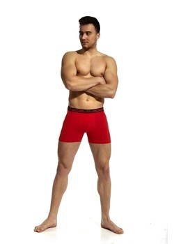 Bokserki męskie High emotion Cornette czerwone ze sklepu piubiu_pl w kategorii Majtki męskie - zdjęcie 170036015
