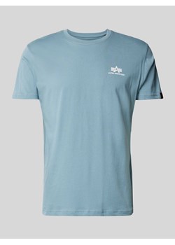 T-shirt z nadrukiem z logo model ‘BASIC’ ze sklepu Peek&Cloppenburg  w kategorii T-shirty męskie - zdjęcie 170037768