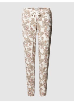 Spodnie materiałowe o kroju regular fit ze wzorem na całej powierzchni model ‘Mix+Relax’ ze sklepu Peek&Cloppenburg  w kategorii Spodnie damskie - zdjęcie 170038009