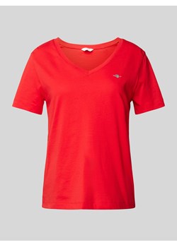 T-shirt z dekoltem w serek ze sklepu Peek&Cloppenburg  w kategorii Bluzki damskie - zdjęcie 170038586