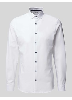 Koszula biznesowa o kroju body fit z kołnierzykiem typu kent ze sklepu Peek&Cloppenburg  w kategorii Koszule męskie - zdjęcie 170038705
