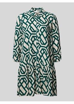 Sukienka o długości do kolan z geometrycznym wzorem ze sklepu Peek&Cloppenburg  w kategorii Sukienki - zdjęcie 170038927