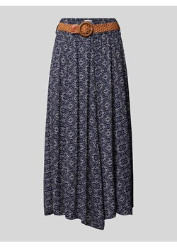 Spódnica midi z paskiem w kontrastowym kolorze ze sklepu Peek&Cloppenburg  w kategorii Spódnice - zdjęcie 170038965