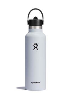 Hydro Flask butelka termiczna 21 Oz Standard Flex Straw Cap White kolor biały S21FS110 ze sklepu PRM w kategorii Bidony i butelki - zdjęcie 170039106