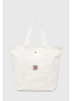 Carhartt WIP torebka Canvas Tote kolor beżowy I033102.D602 ze sklepu PRM w kategorii Torby Shopper bag - zdjęcie 170039507
