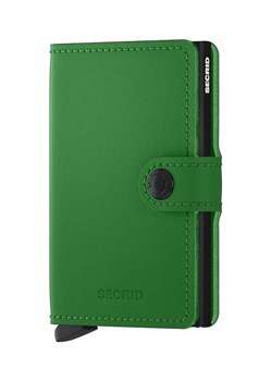 Secrid portfel skórzany Miniwallet Matte Bright Green kolor zielony ze sklepu PRM w kategorii Portfele damskie - zdjęcie 170039547