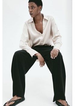 H & M - Bluzka z dekoltem w serek - Brązowy ze sklepu H&M w kategorii Bluzki damskie - zdjęcie 170039585