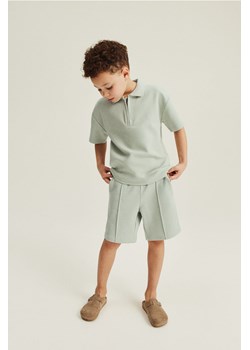 H & M - Top polo z suwakiem - Zielony ze sklepu H&M w kategorii T-shirty chłopięce - zdjęcie 170039619