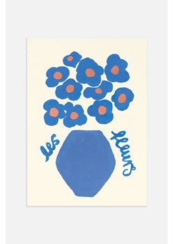 H & M - Les Fleurs Plakat - Niebieski ze sklepu H&M w kategorii Plakaty - zdjęcie 170039696