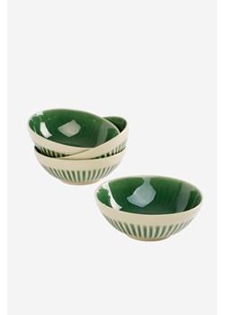 H & M - Zestaw 4 Ceramicznych Misek - Zielony ze sklepu H&M w kategorii Miski - zdjęcie 170039859
