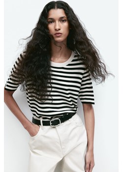 H & M - Dzianinowy top - Czarny ze sklepu H&M w kategorii Bluzki damskie - zdjęcie 170040165