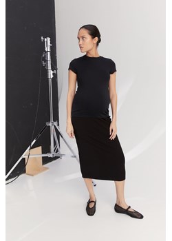 H & M - MAMA T-shirt z mikrofibry - Czarny ze sklepu H&M w kategorii Bluzki ciążowe - zdjęcie 170040426