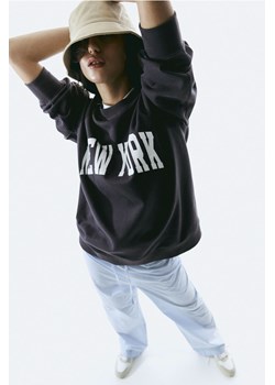 H & M - Bluza z nadrukiem - Szary ze sklepu H&M w kategorii Bluzy damskie - zdjęcie 170040485