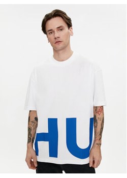 Hugo T-Shirt Nannavaro 50509840 Biały Oversize ze sklepu MODIVO w kategorii T-shirty męskie - zdjęcie 170045245